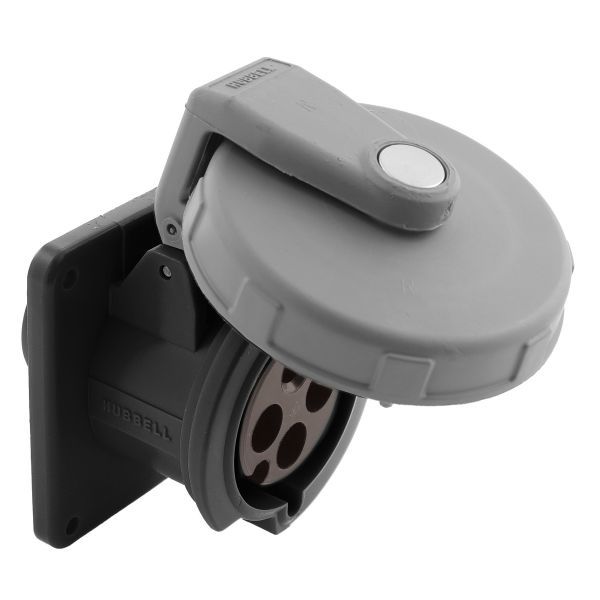 Hubbell HBL420R5W Pin and Sleeve Receptacle Connector Product Image