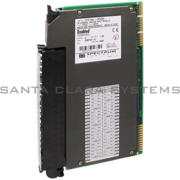 Spectrum Controls 1771SC-IFE32 32-Channel Analog Input Module | +/-10VDC, +/-20ma Product Image