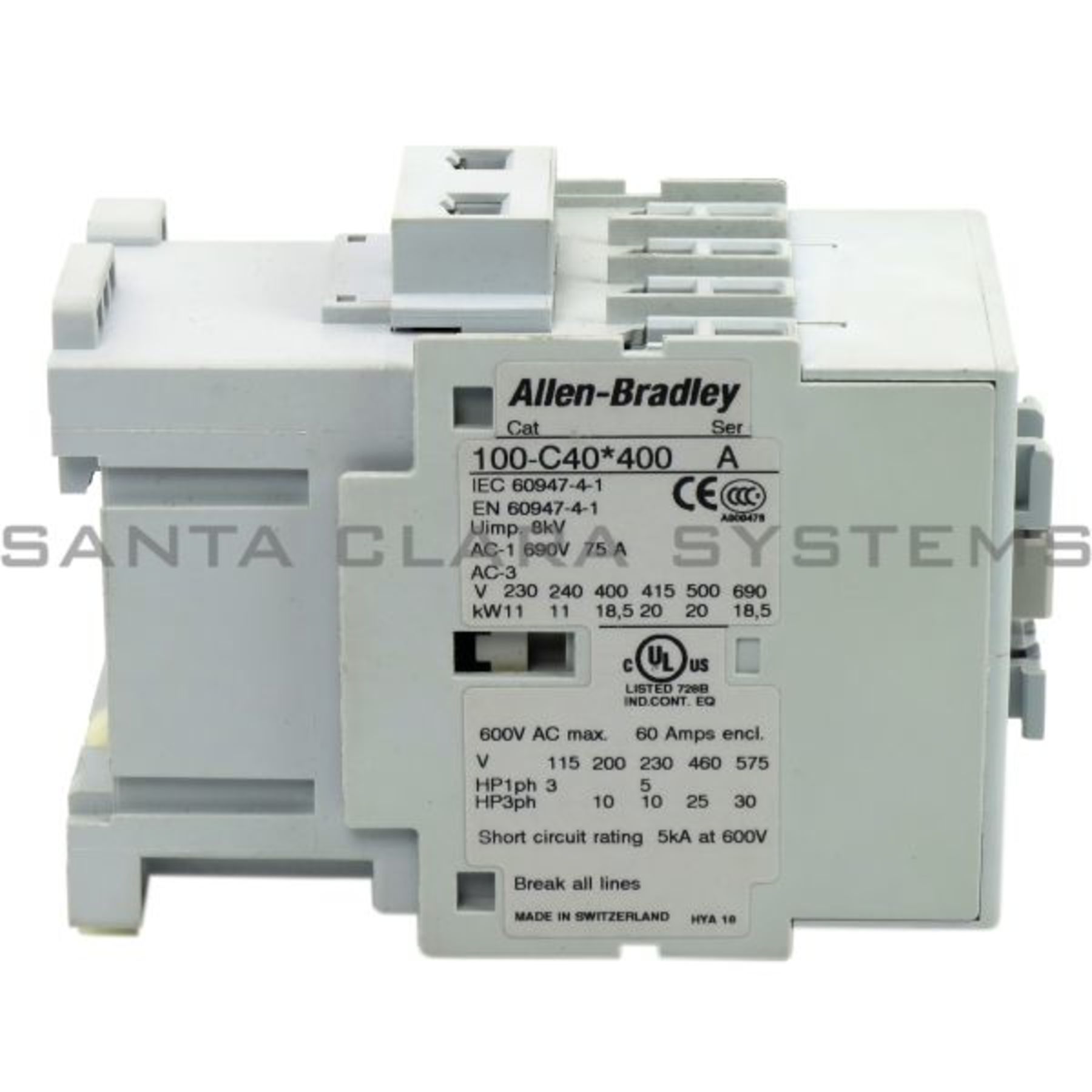 100-C30B00 Allen Bradley In stock and ready to ship - Santa Clara