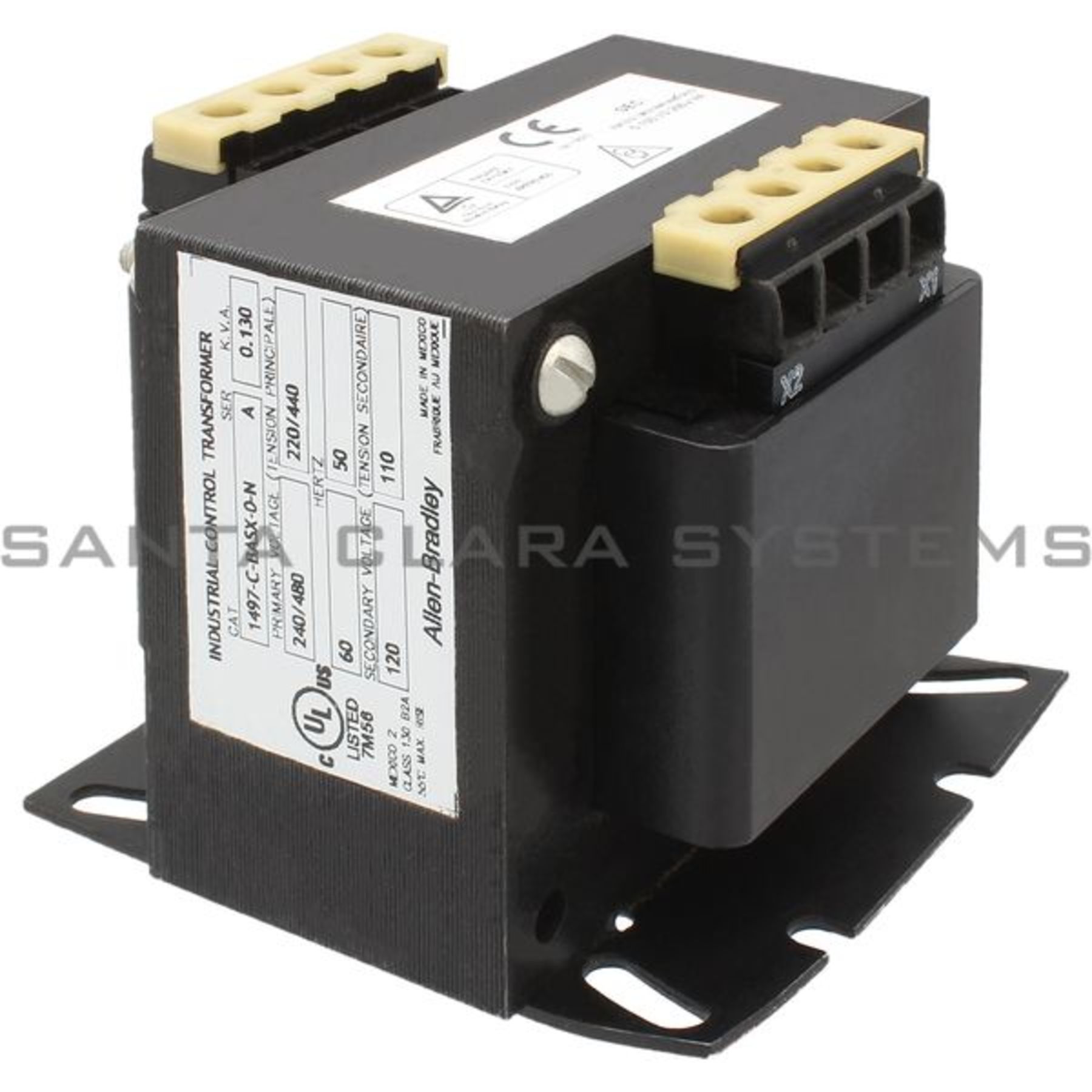 Transformador 220v 50hz A 110v 60hz 1497-C-BASX-0-N Allen Bradley In stock and ready to ship - Santa Clara  Systems