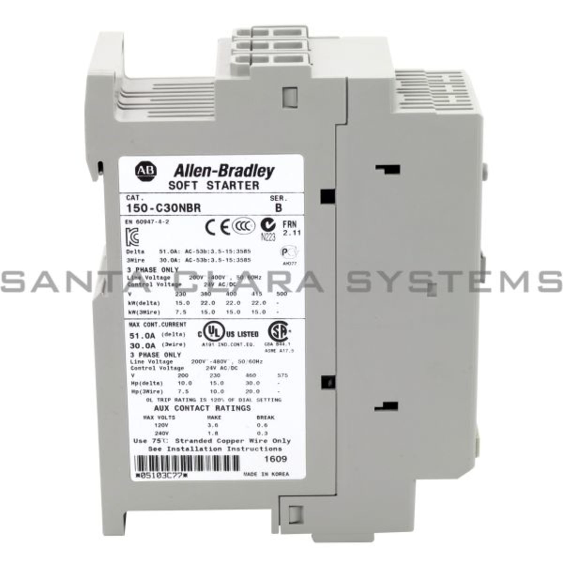 150-C30NBR Allen Bradley In stock and ready to ship - Santa Clara