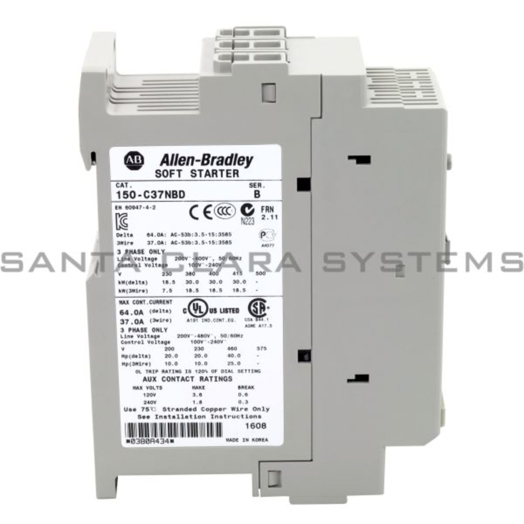 150-C37NBD Allen Bradley In stock and ready to ship - Santa Clara