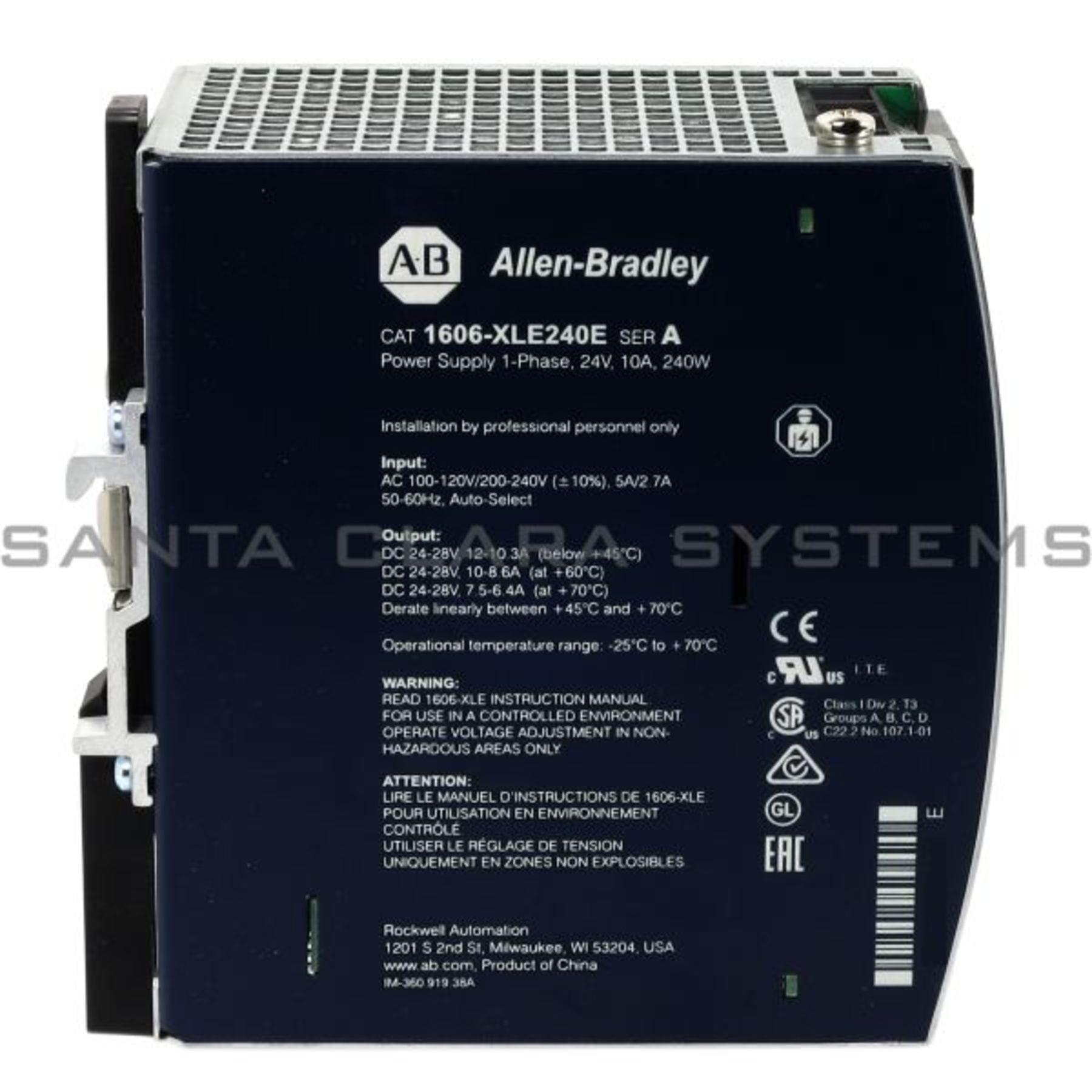 1606-XLE240E Allen Bradley In stock and ready to ship - Santa