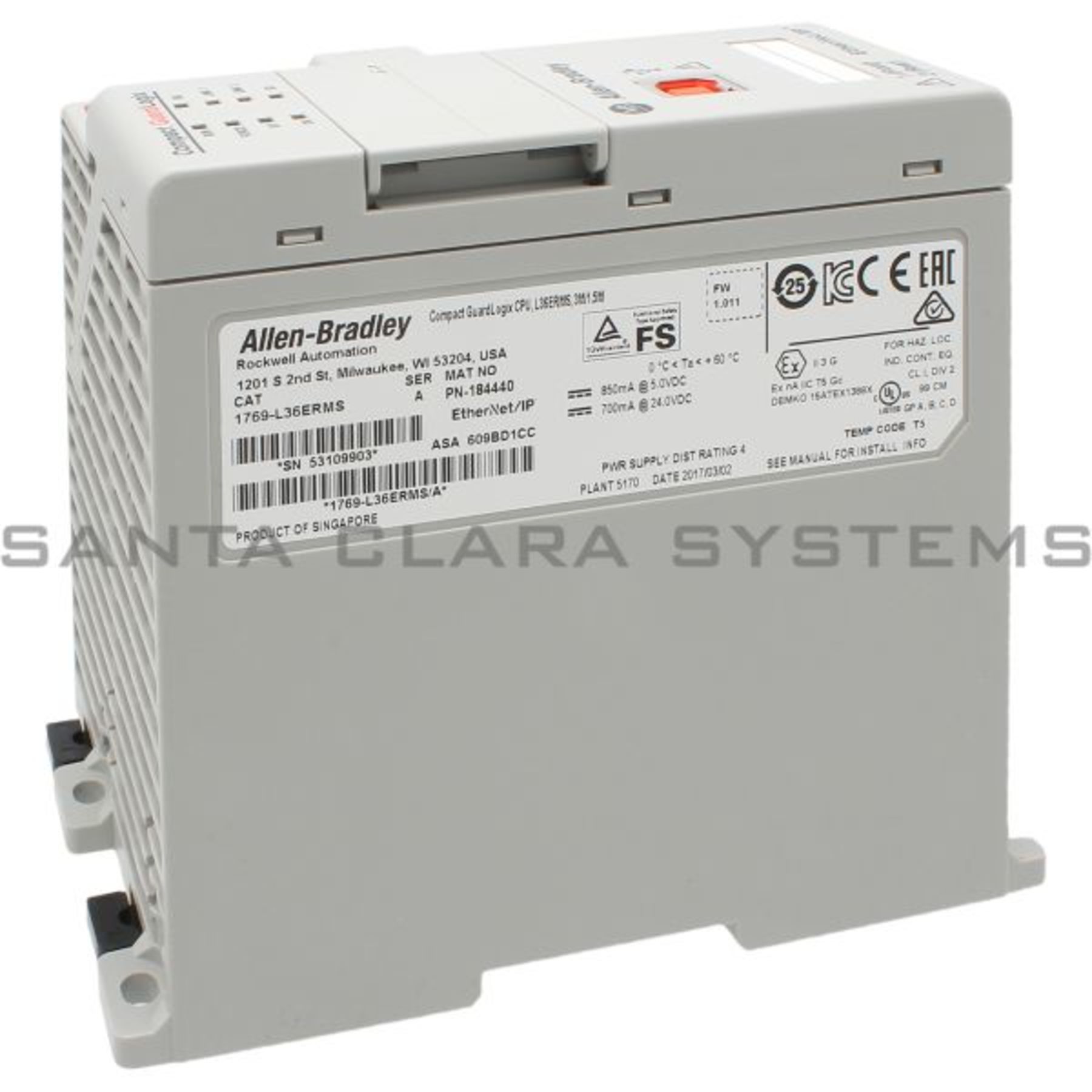 1769-L36ERMS Allen Bradley In stock and ready to ship - Santa