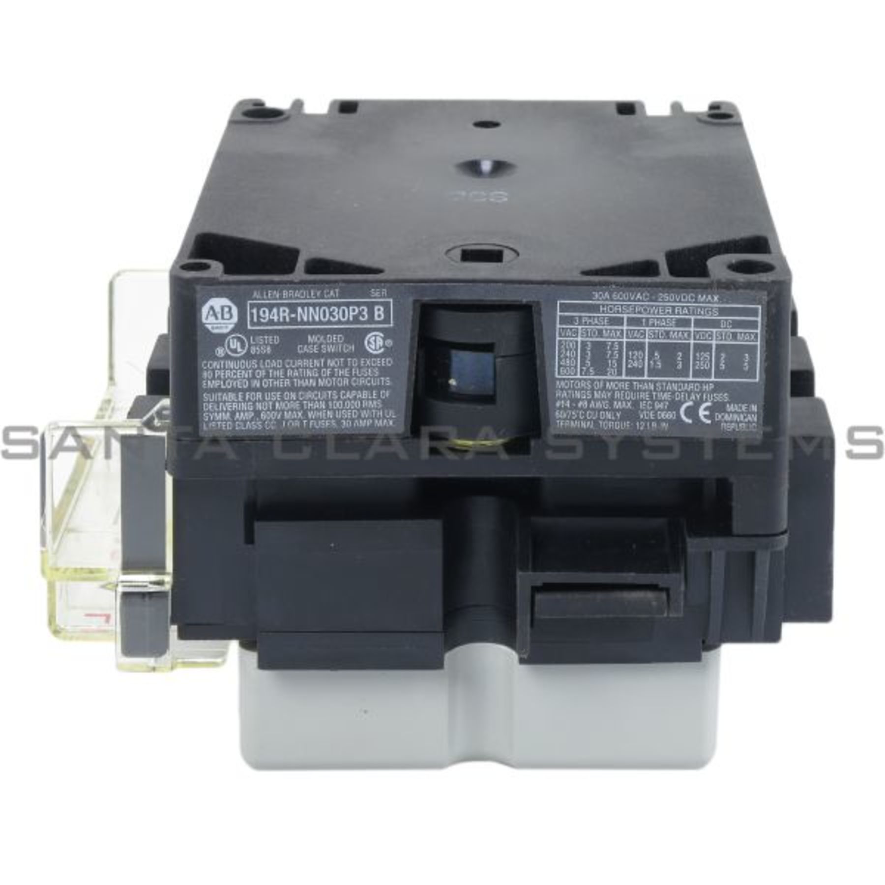 194R-NN030P3 Allen Bradley In stock and ready to ship - Santa