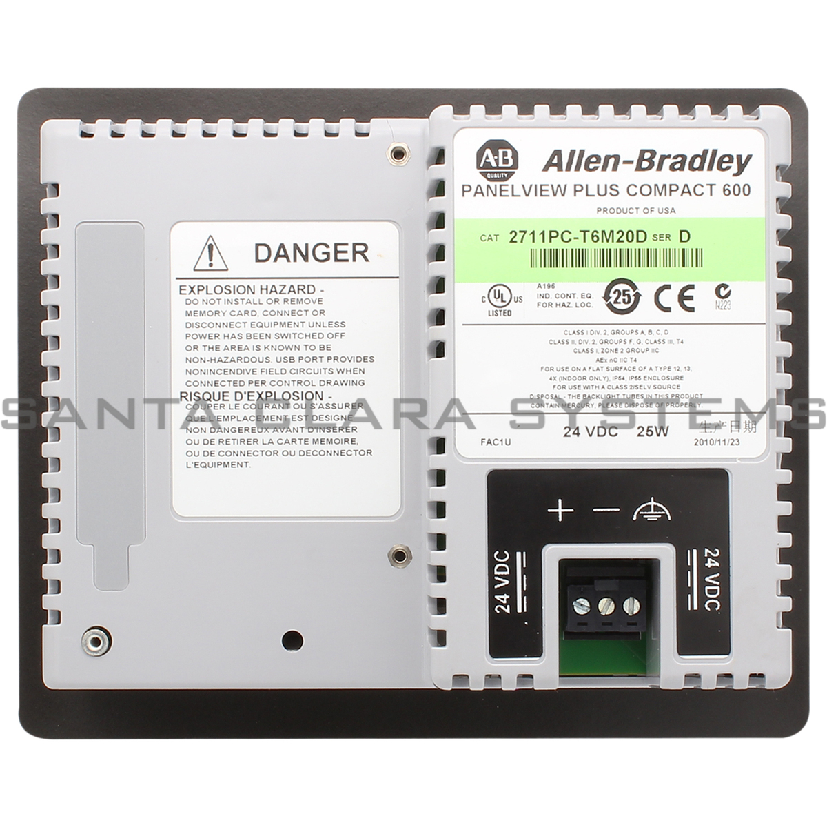 2711PC-T6M20D Allen Bradley PanelView Plus - Santa Clara Systems