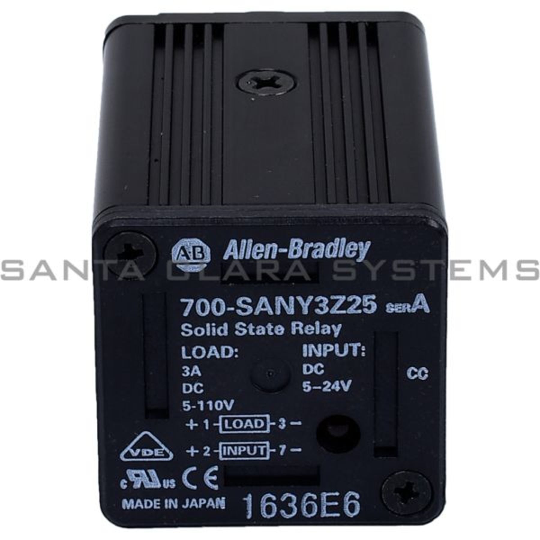 700 Sany3z25 Solid State Relay Allen Bradley In Stock Santa Clara Systems