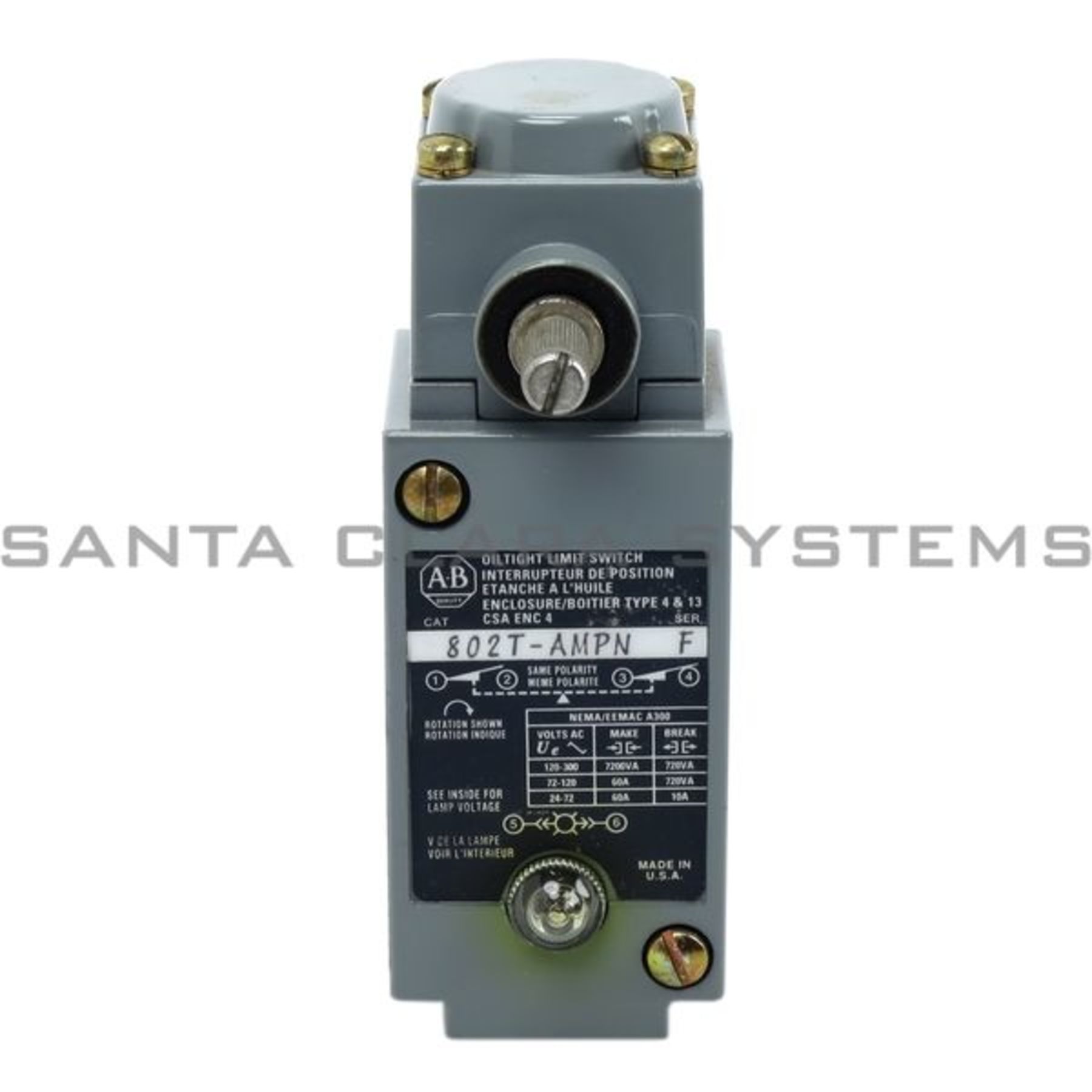 802T-AMPN Allen Bradley In stock and ready to ship - Santa Clara
