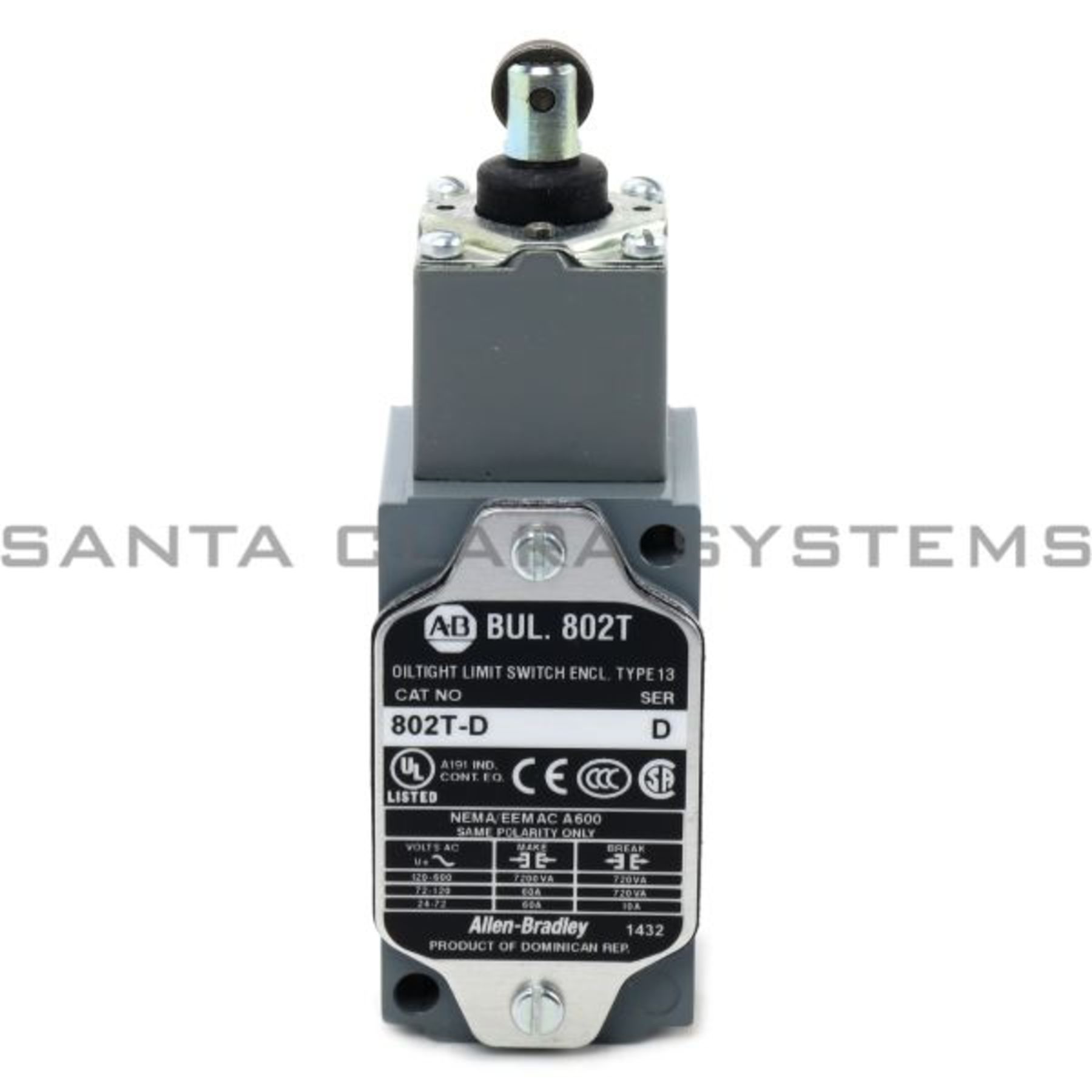 802T-D Allen Bradley In stock and ready to ship Santa Clara Systems