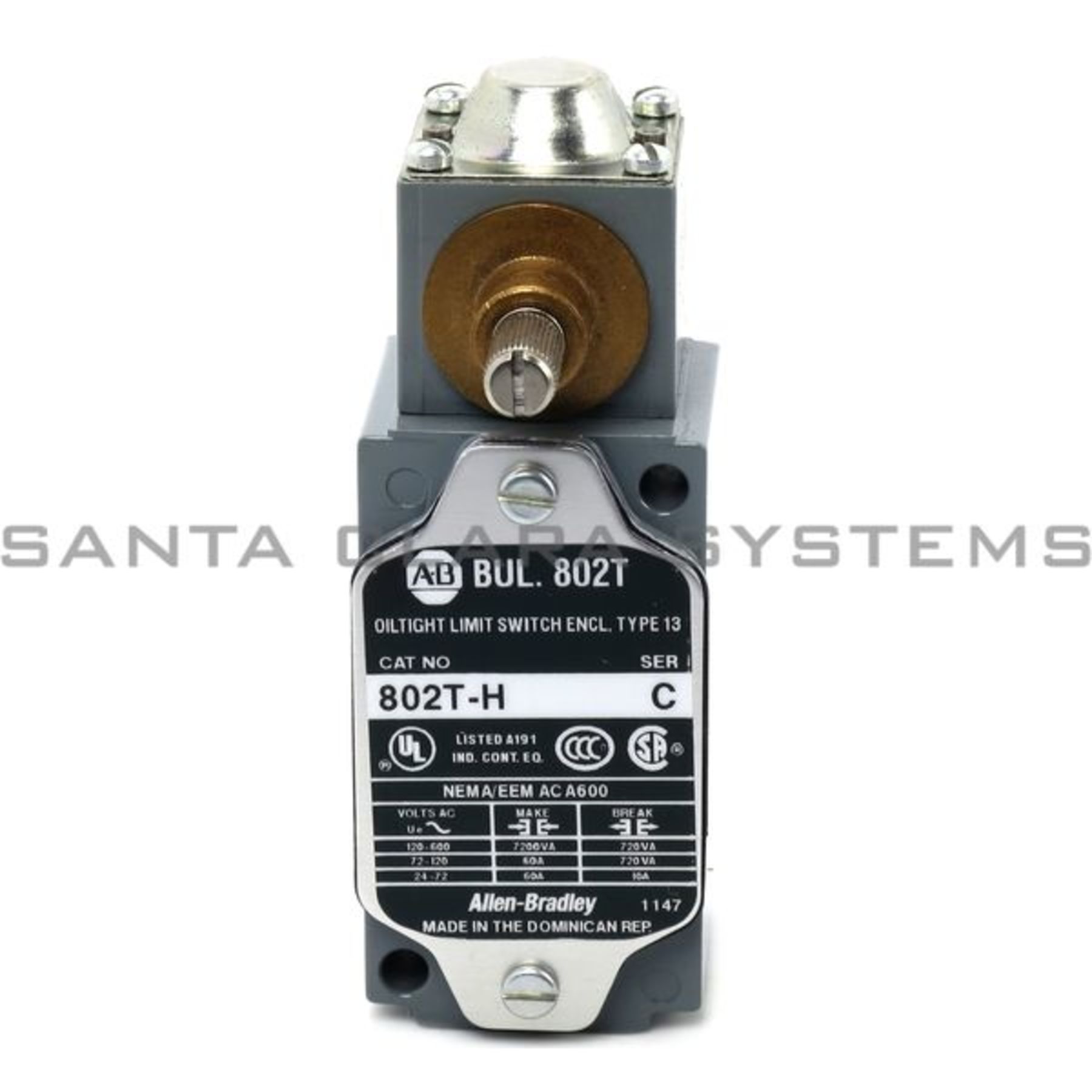 802T-H Allen Bradley In stock and ready to ship - Santa Clara Systems
