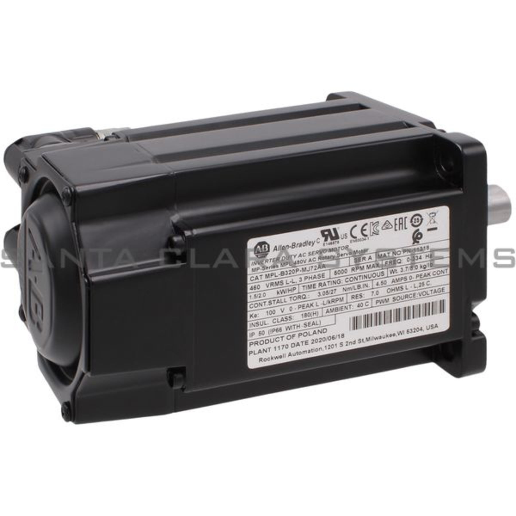 MPL-B320P-MJ72AA Allen Bradley In stock and ready to ship - Santa