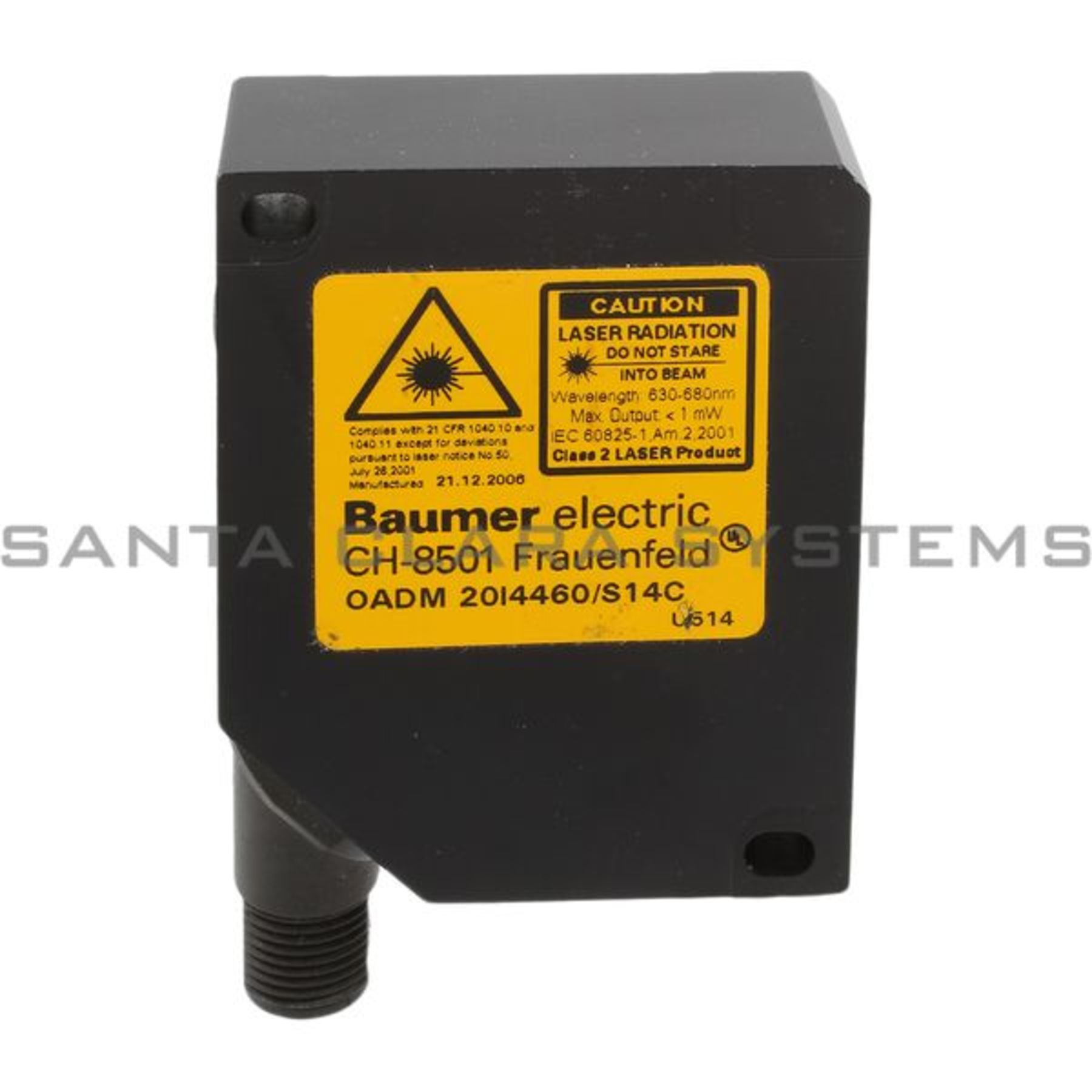 OADM-20I4460-S14C Baumer Electric Laser Distance Sensor