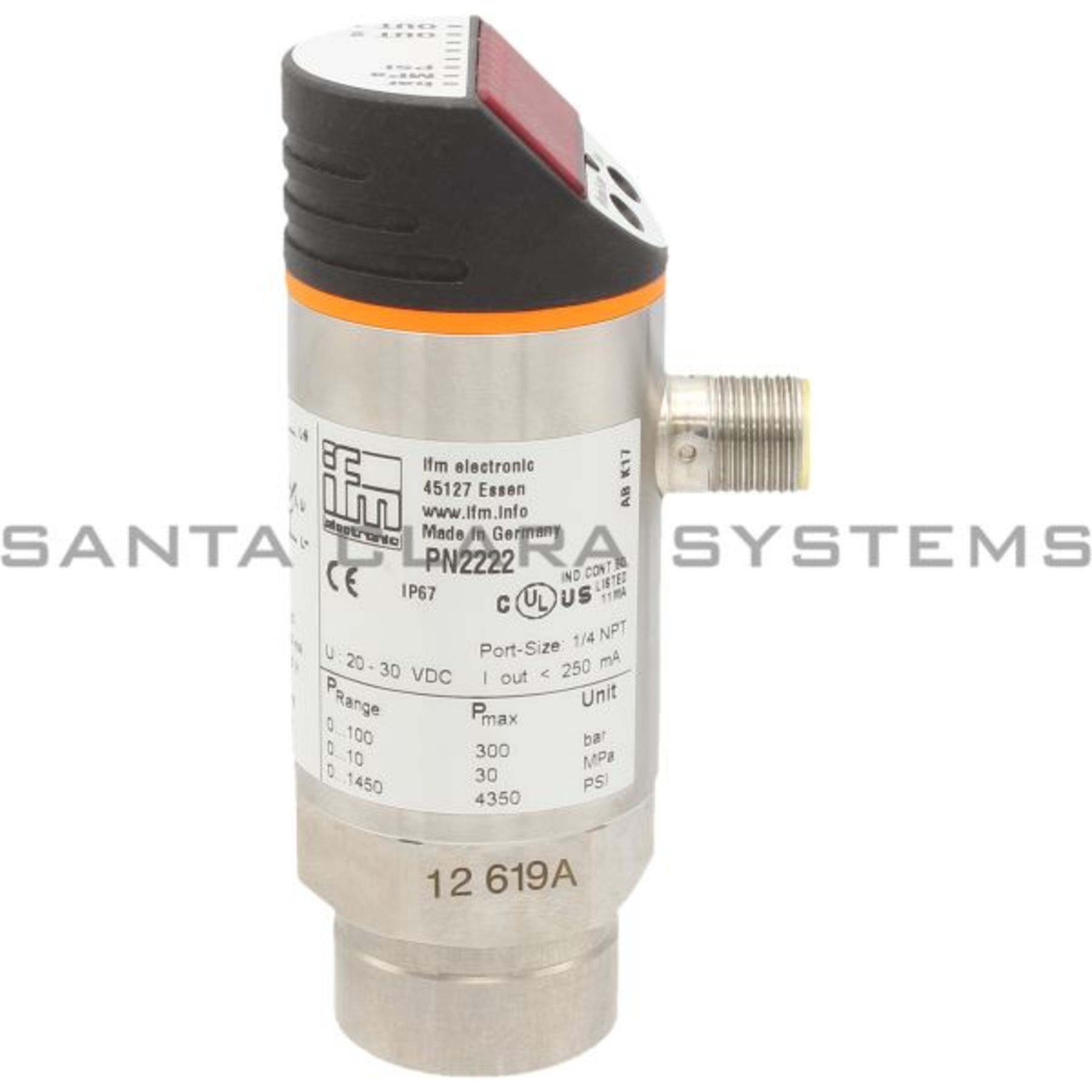 IFM Efector PN2222 Sensor PN-100-SBN14-MFRKG/US//V 