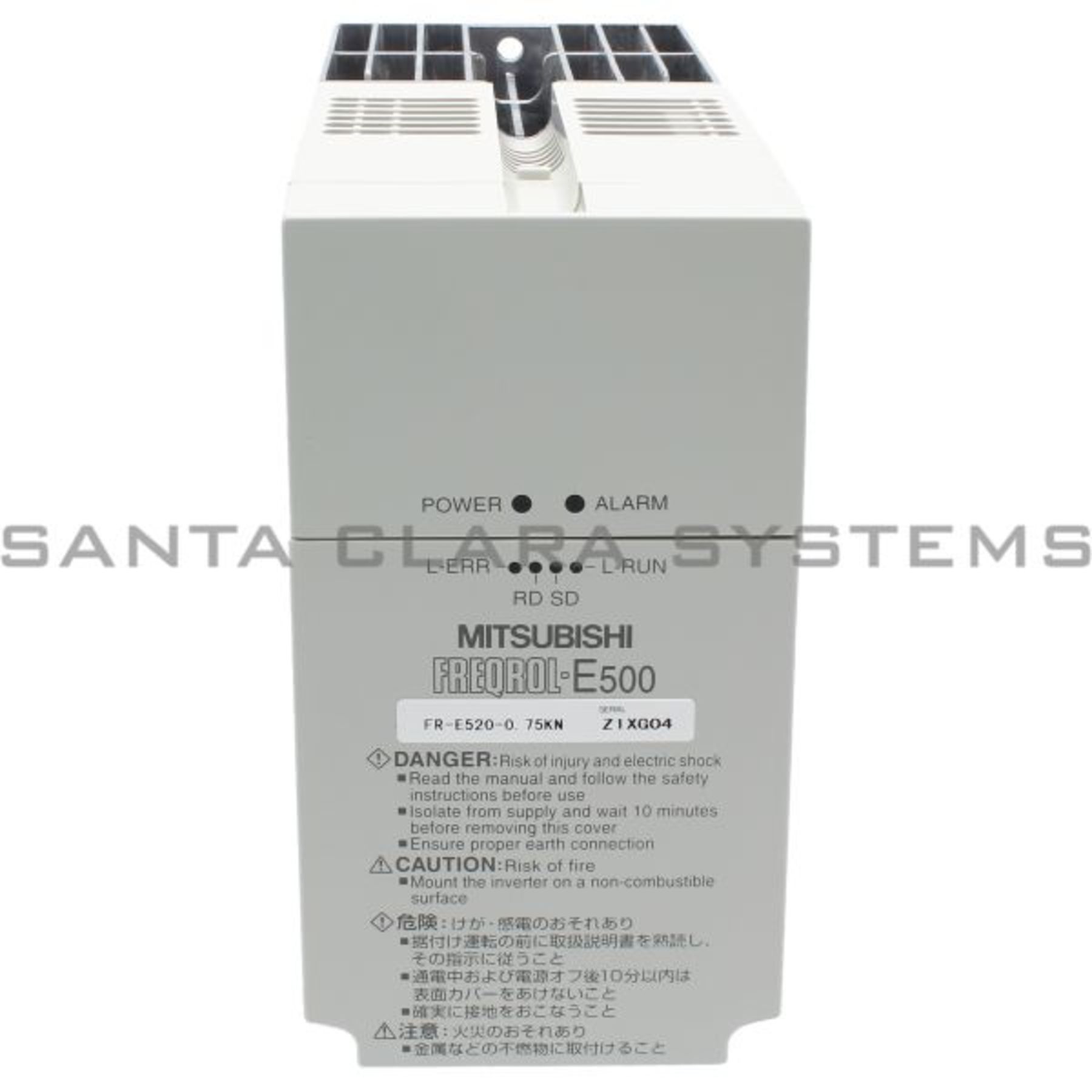 Mitsubishi E500 FR-E520-0.4K-NA Inverter Drive 1/2 HP 3 Amp 240VAC*Fully Tested* 