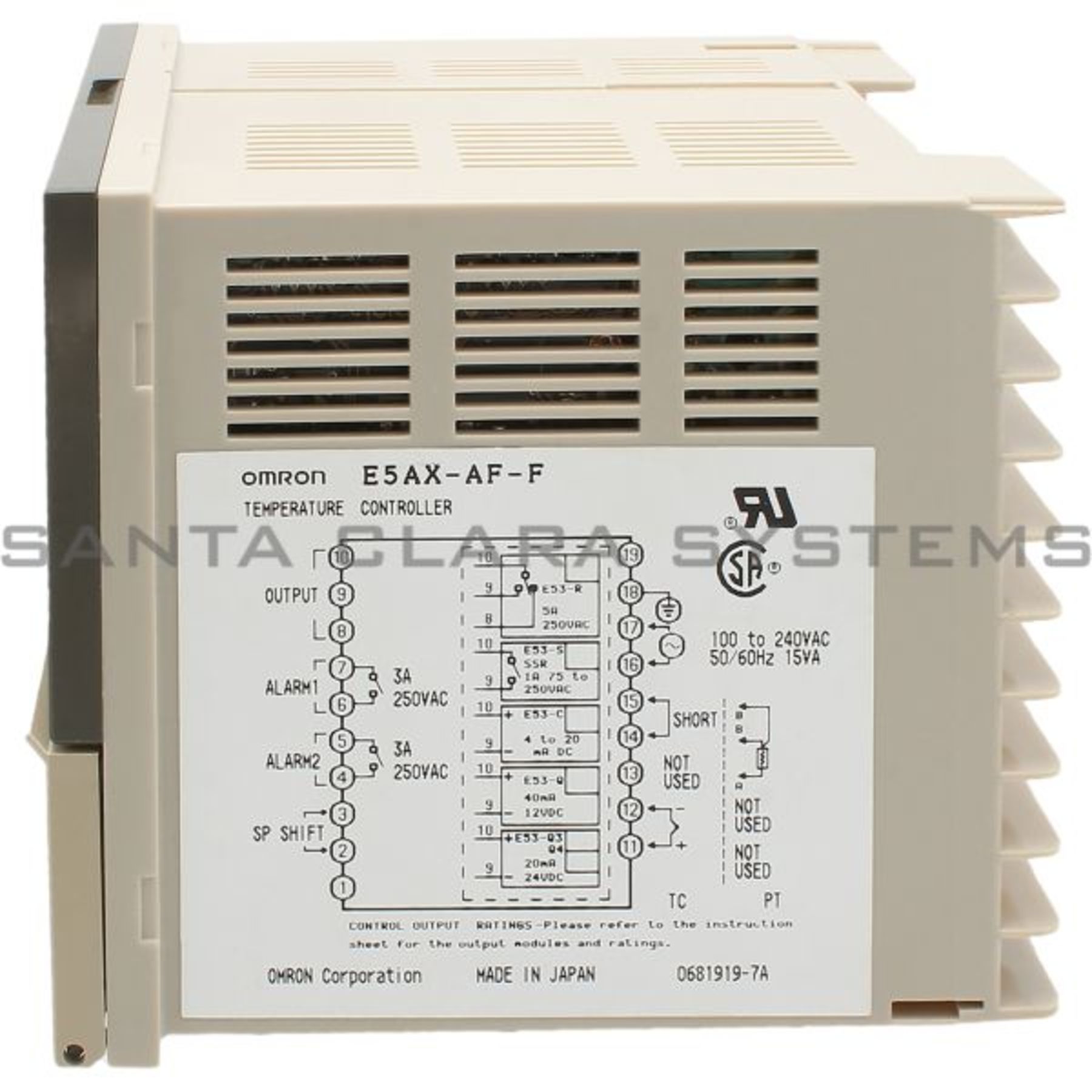 E5AX-AF-F Omron Temperature Controller - Santa Clara Systems