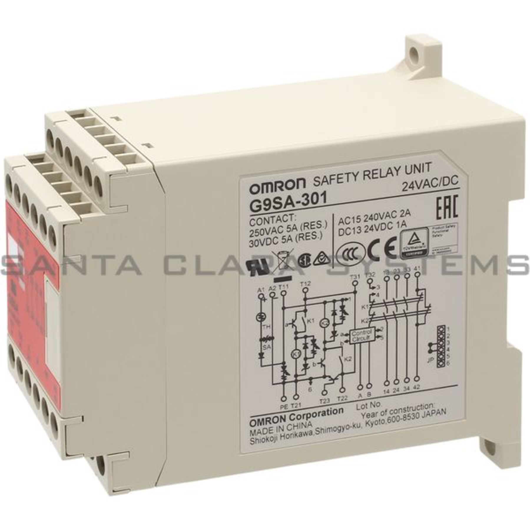 G9SA-301-AC-DC24 Omron In stock and ready to ship - Santa