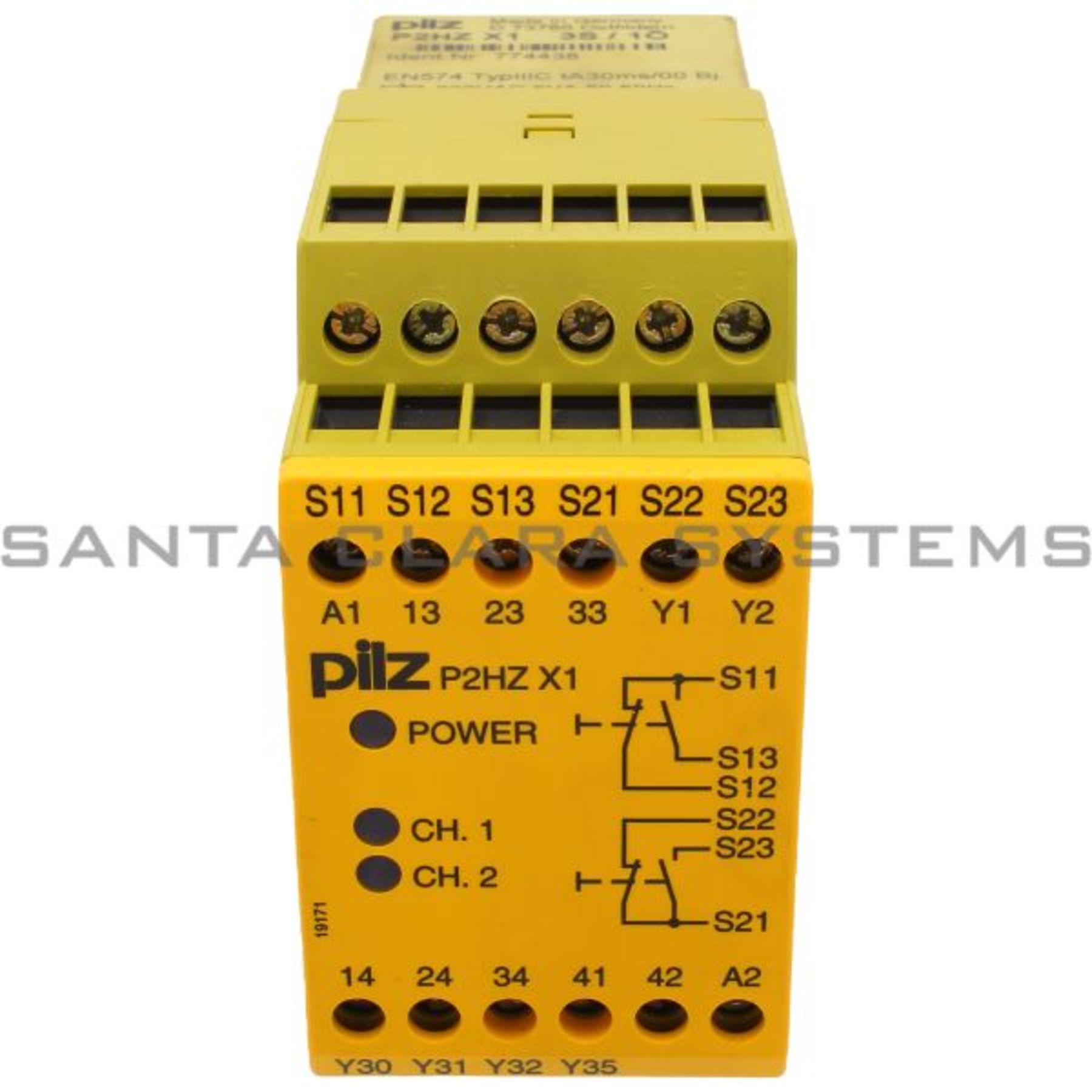P2hzx13s 10 Safety Relay Standalone Inputs 1 N O 1 N C Per Pushbutton Outputs 3 N O 1 N C 2 Semiconductor Ub 230 V Ac Width In Stock And Ready To Ship Santa Clara Systems