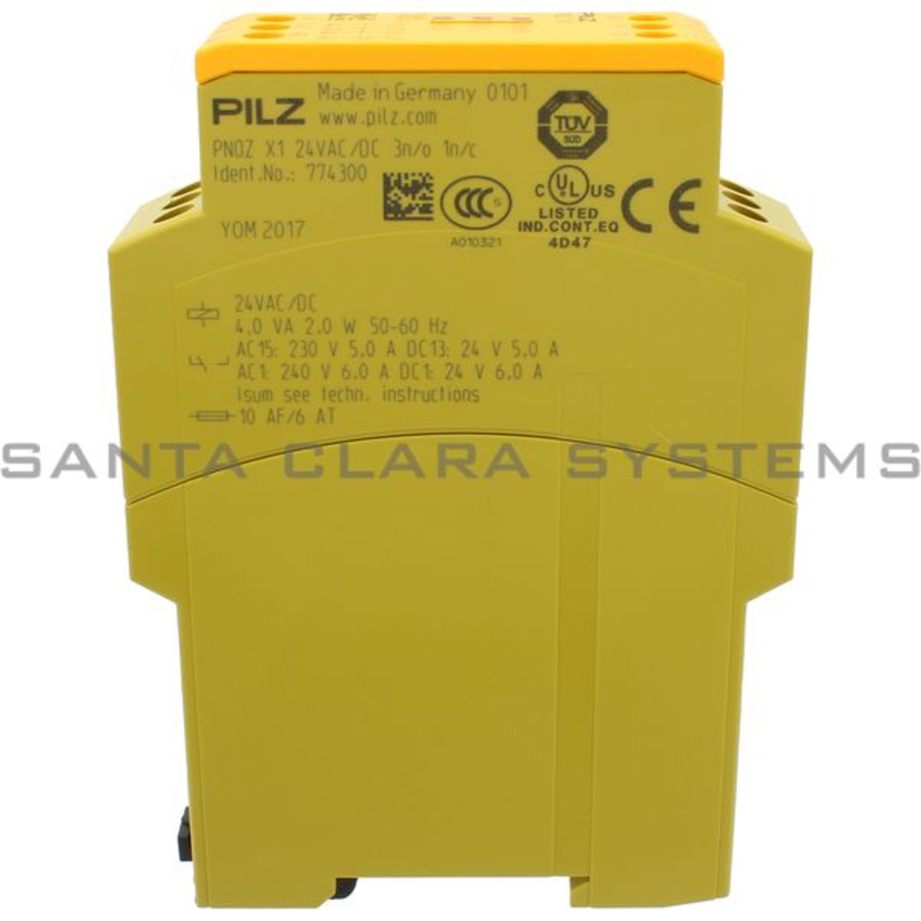 Pilz Safety Relay Standalone Inputs Single Channel Wiring Outputs 3 N O 1 N C Ub 24 V Ac Dc Width 22 5 Mm Plug In Ter Pnozx124vac Dc3n O1n C En Stock Y Listos Para Enviar Santa Clara Systems