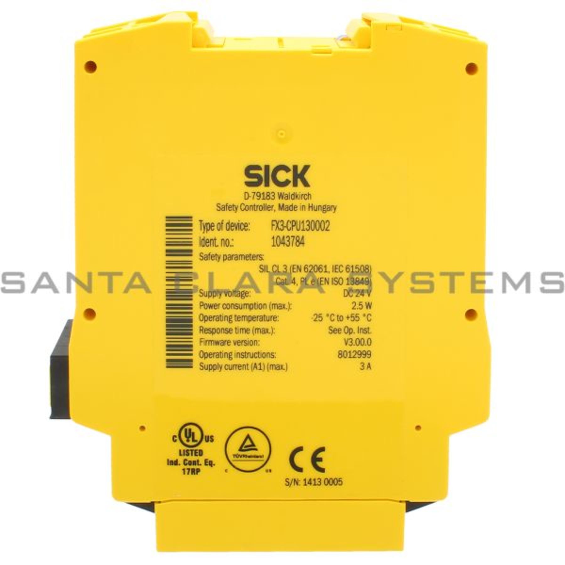 FX3-CPU130002 Sick Safety Controller - Santa Clara Systems