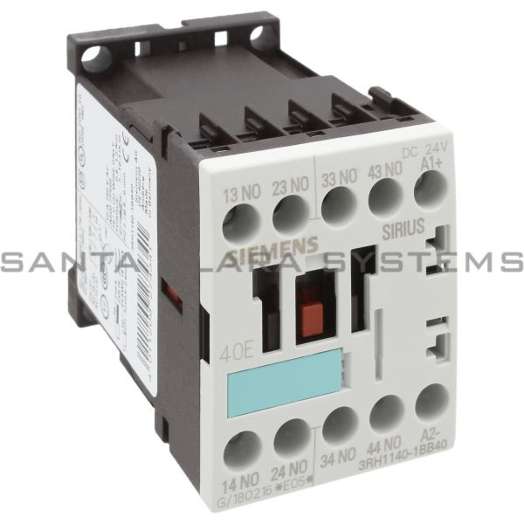 SIRUS AUXILIARY CONTACTOR RELAY NEW #243937 SIEMENS 3RH1140-1BB40