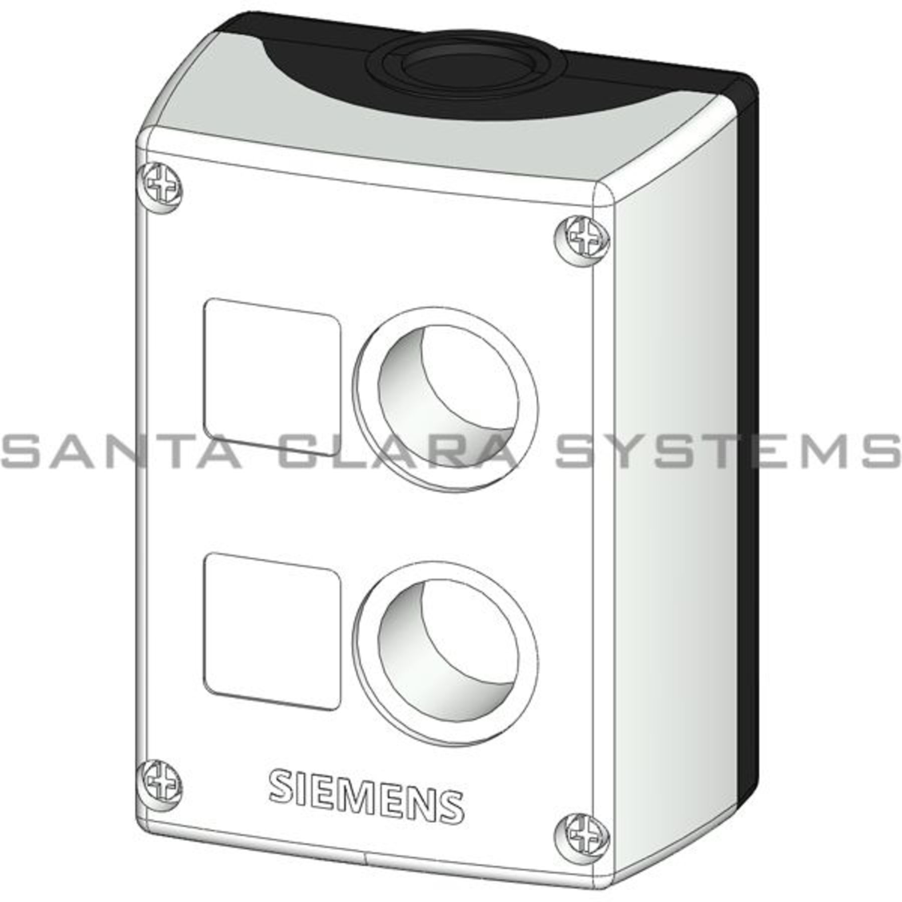 2x siemens 3sb3802-0aa3 3sb3 802-0aa3 carcasas para dispositivos de comando-used