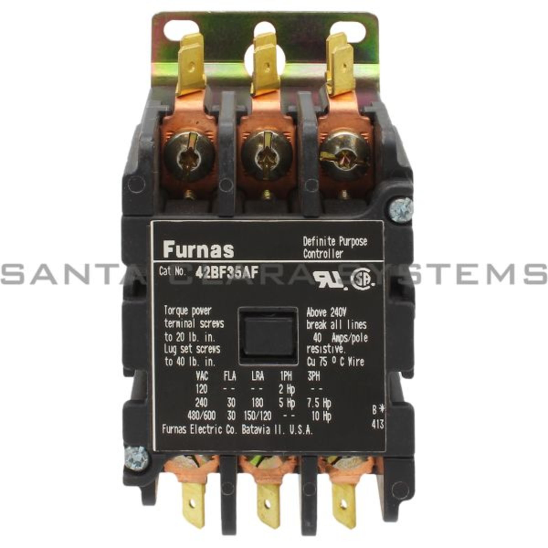 FURNAS Definite Purpose Contactor  42BF35AF  New Open Box Details about    1 pc 