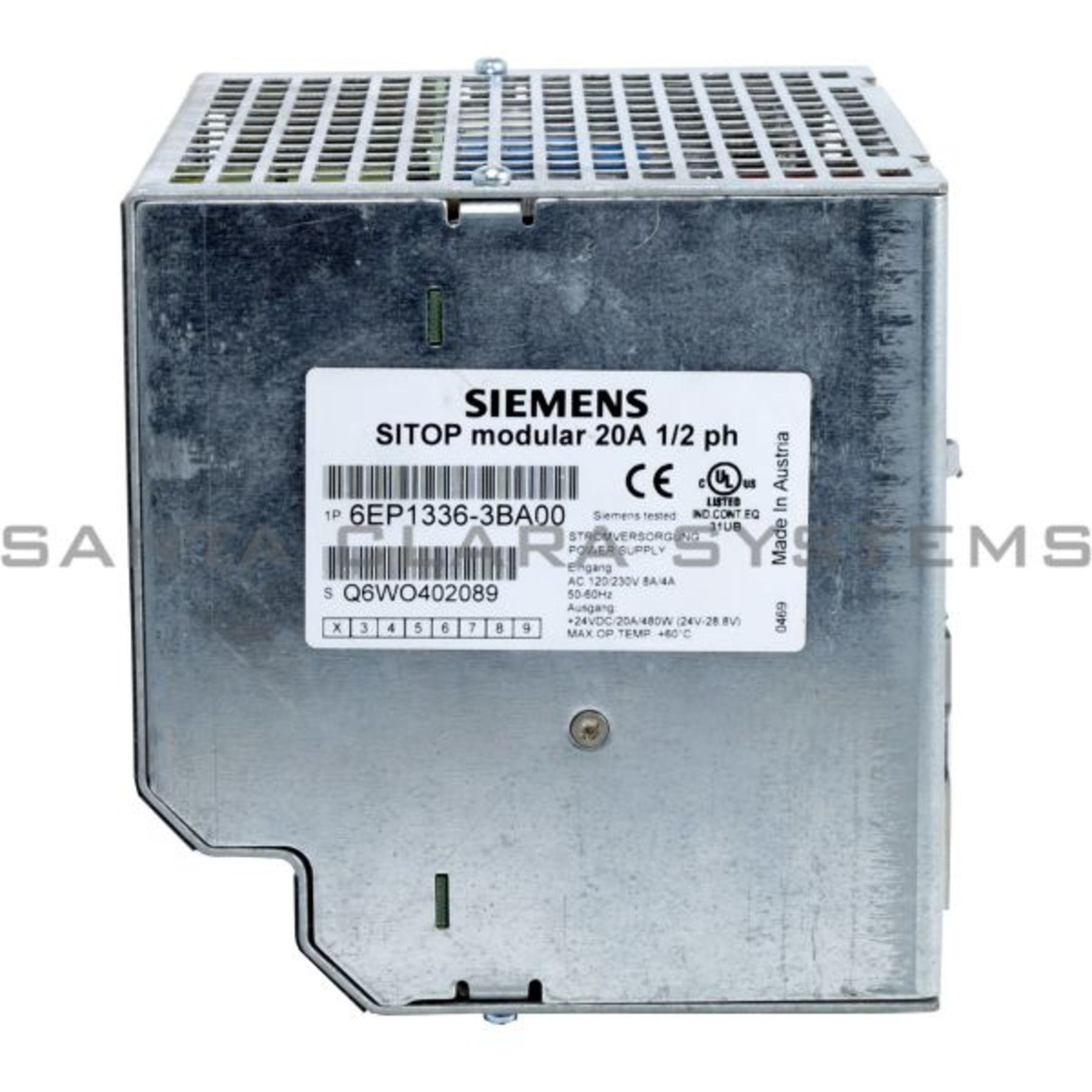 01 Power Supply Siemens SITOP modular 6EP1 336-3BA00 6EP1336-3BA00 20A E used 