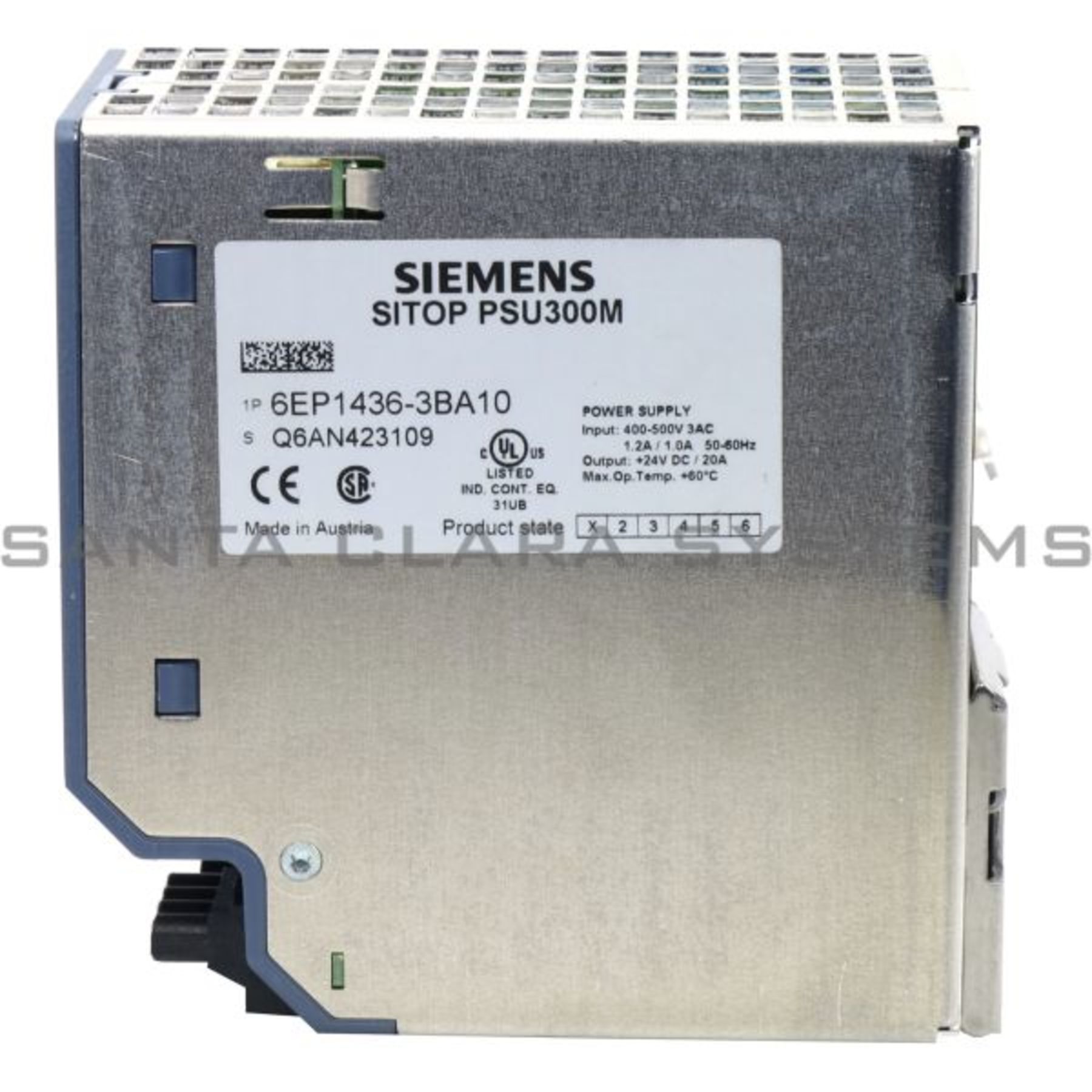 Siemens SITOP Power 20 6EP1436-3BA00 6EP1 436-3BA00 E:02 Power Supply used 