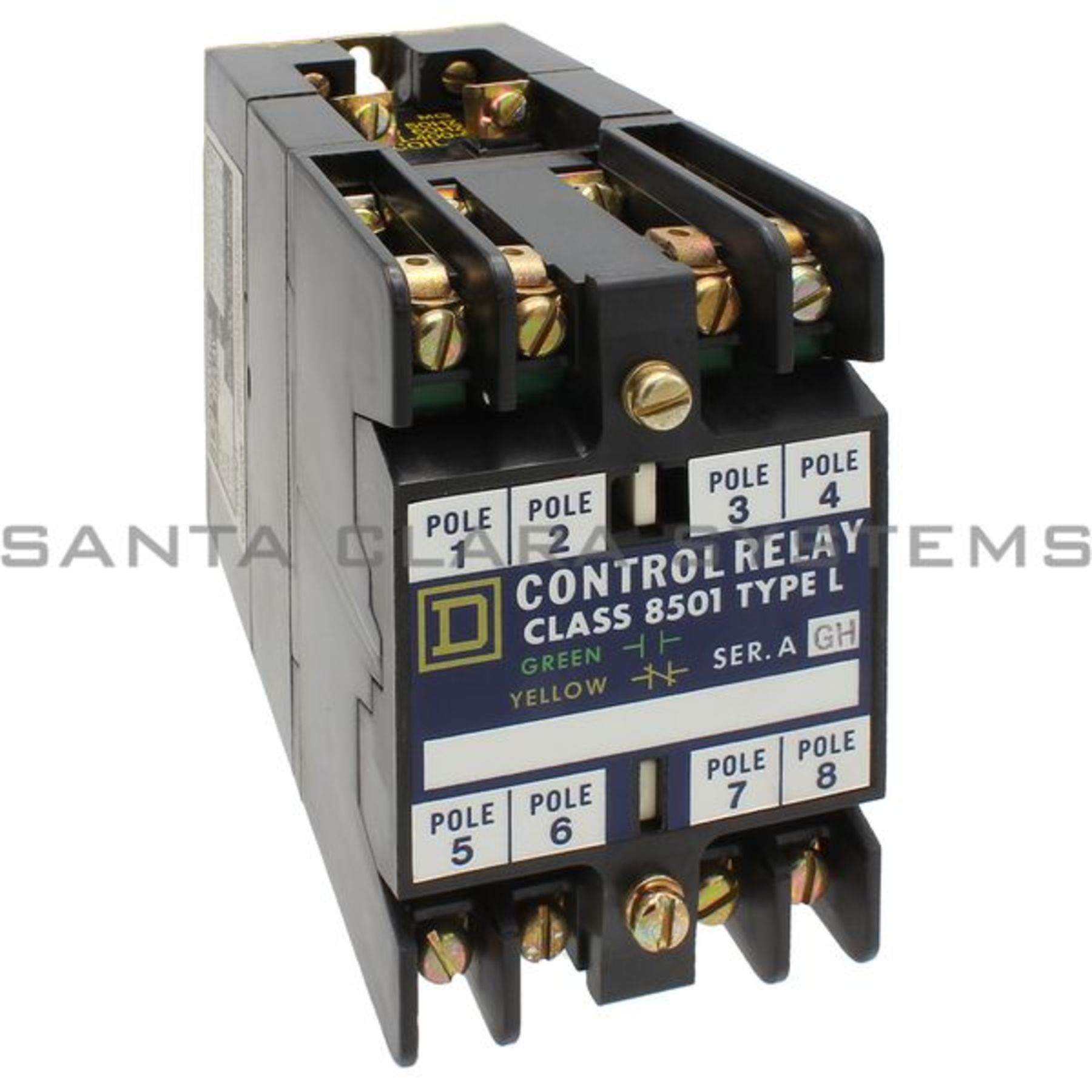 Relè Di Potenza Square D 8501-C08V04, 30A 300V Con Bobina Da 277V