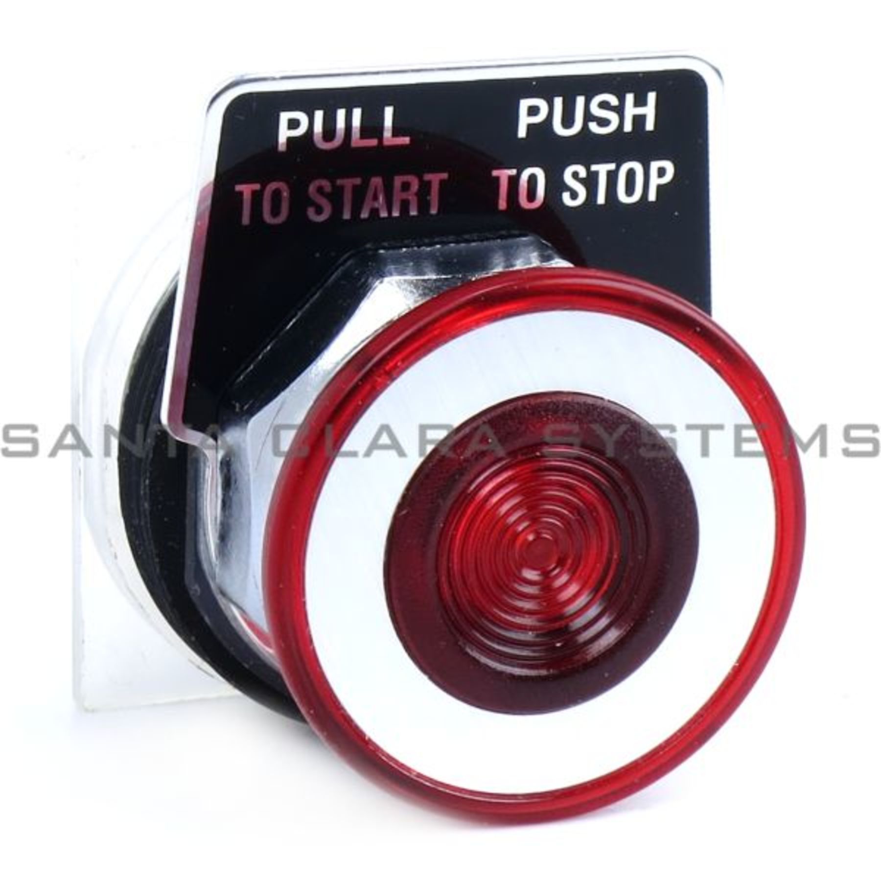 New Square D 9001 K2L1R Illuminated Push Button With Red Lens 120/110V 60/50Hz 