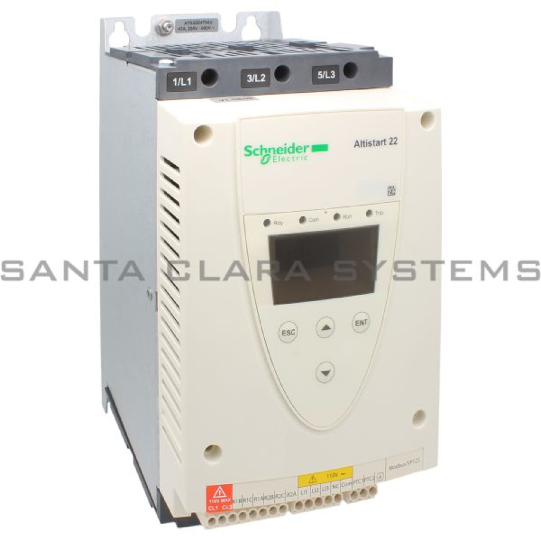 Telemecanique soft starter-ATS22-control 110V-power 230V(15hp)/460V(30hp)/575V(40hp)  ATS22D47S6U En stock y listos para enviar - Santa Clara Systems