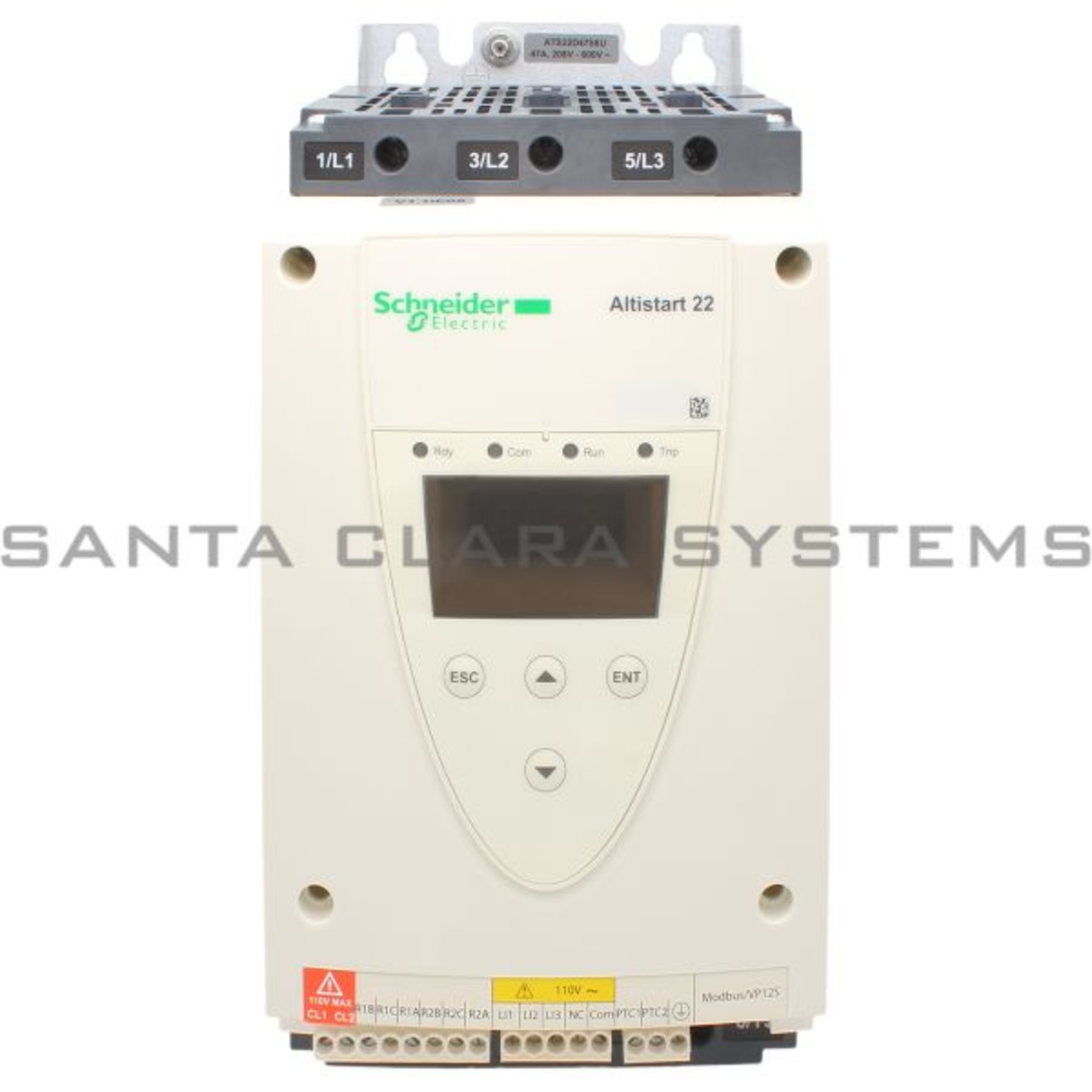 Telemecanique soft starter-ATS22-control 110V-power 230V(15hp)/460V(30hp)/575V(40hp)  ATS22D47S6U En stock y listos para enviar - Santa Clara Systems