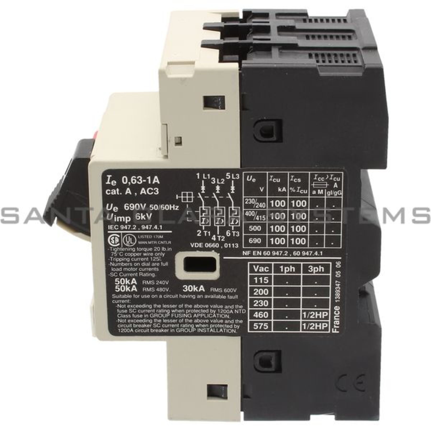 Telemecanique GV2-M02 Motor Starter Protector - New, UL Certified | 0.16-0.25A IEC Rated
