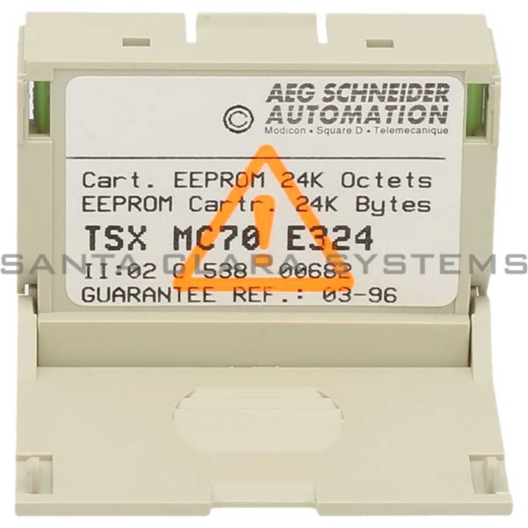 TSXMC70E324 TSXMC70 E324 TELEMECANIQUE CARTOUCHE EEPROM 24K BYTES USED 