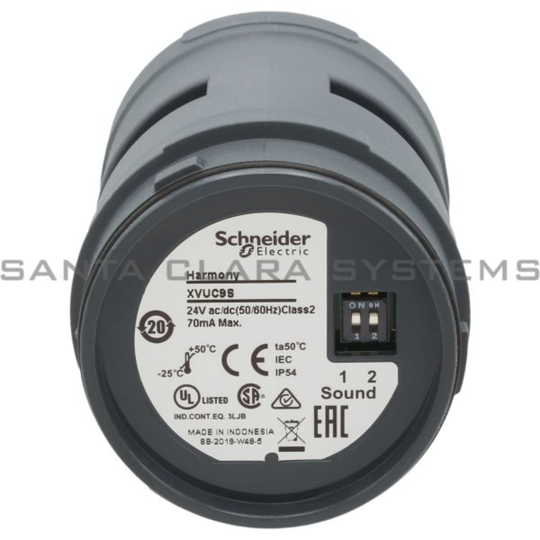 Xvuc9s O 60 Mm Xvu Buzzer Unit Ip54 24 V Ac Dc Black Telemecanique In Stock Santa Clara Systems