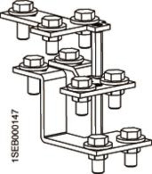 ABB 1-2-3-DOUBLE-CABLE-LUG-KIT-FOR-SWITCHBOARDS 1,2,3 Double cable lug kit for switchboards Product Image