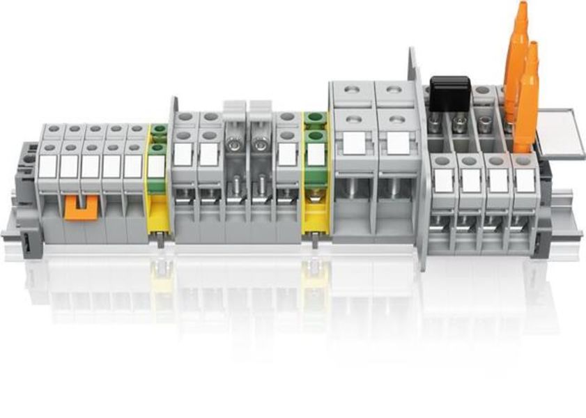 ABB 165ETTM5TM5-1-1SNA296116R1500  165ETTM5TM5-1 Wire lug terminal blocks Disconnect Beige Product Image