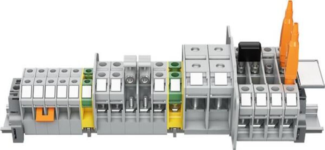 ABB 165ETTM5TM5-1-1SNA296116R1500  165ETTM5TM5-1 Wire lug terminal blocks Disconnect Beige Product Image