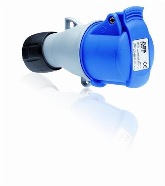 216-C6 Abb Connector, 6h,16A, IP44, 2P+E - Santa Clara Systems