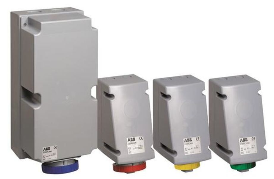 ABB 232RL4  Surface socket-outlet, 4h, 32A, IP44, 2P+E Product Image