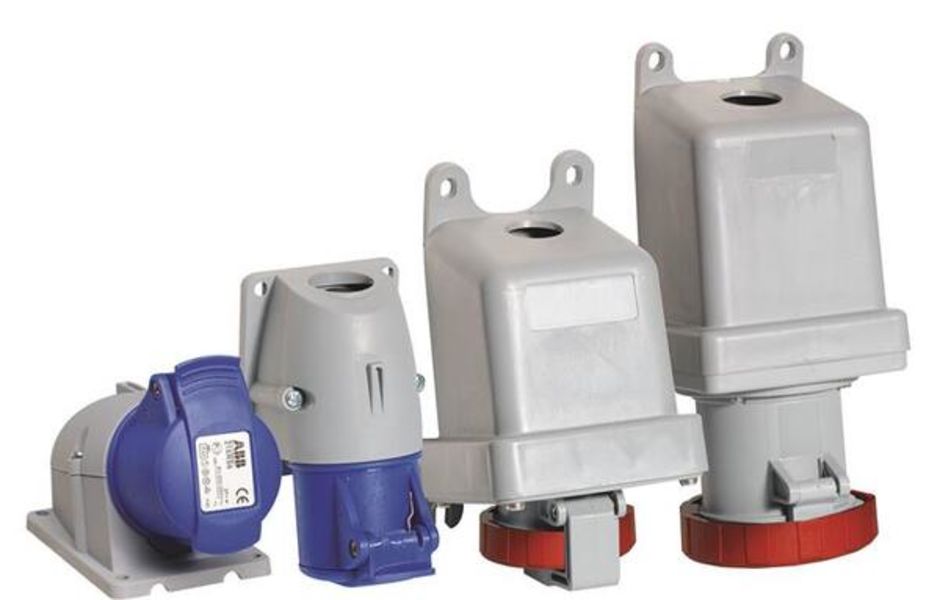 ABB 263RS4  Surface socket-outlet, 4h, 63A, IP44, 2P+E Product Image