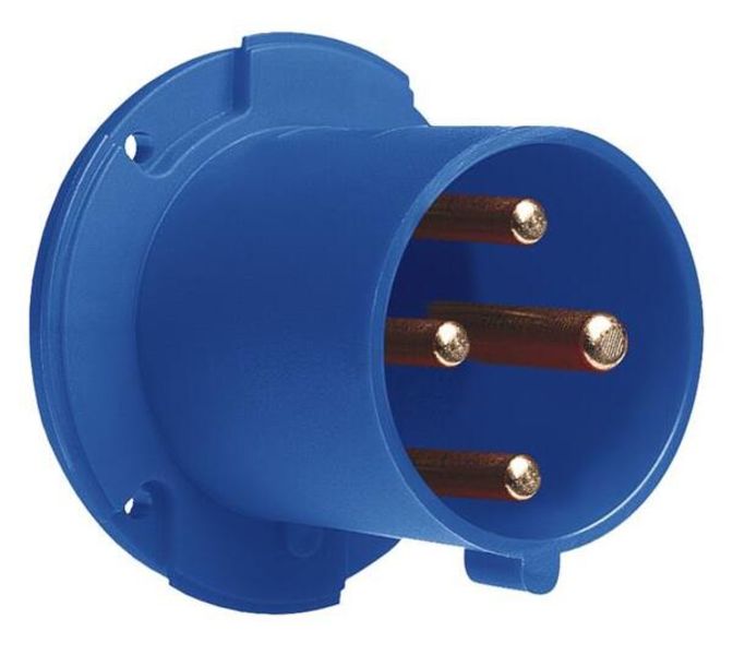ABB 363BU9  Inlet, panel mounting, 9h, 63A, IP44, unified flange, straight, 3P+E Product Image
