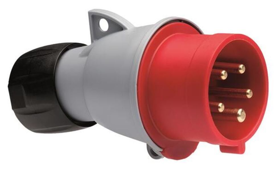 416-P6 Abb Plug, 6h, 16A, IP44, 3P+N+E - Santa Clara Systems