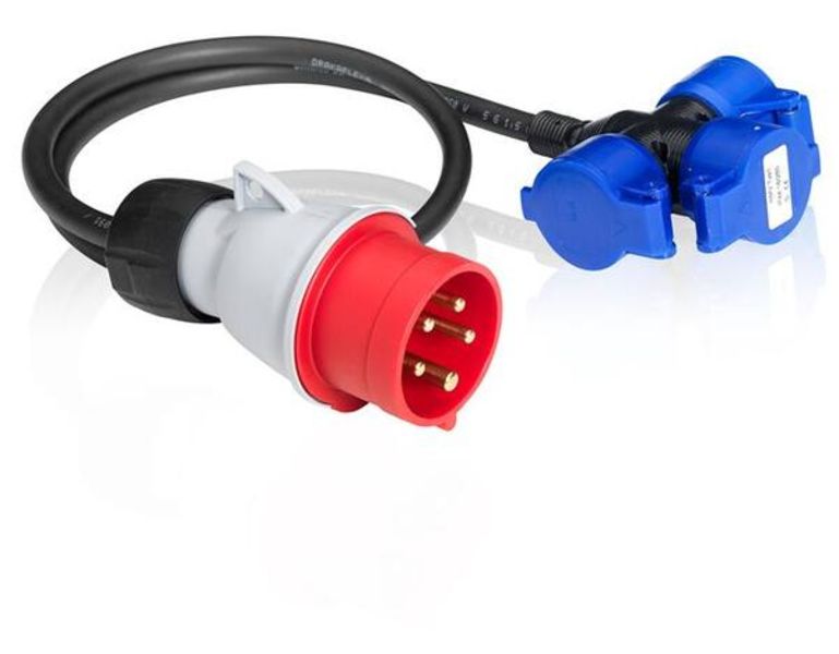 ABB 416P6-TRIO-ADAPTOR Adaptor on cable, REVE 5G 1.5, 6h, IP44, 3-ways, 3P+N+E Product Image