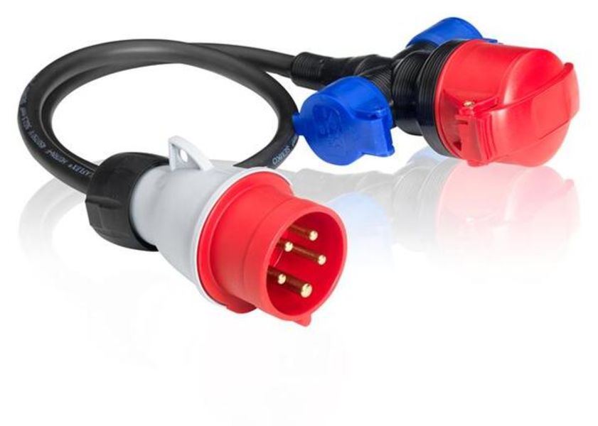 ABB 416P6-DUO-C Adaptor on cable, REVE 5G 1.5, 6h, IP44, 3-ways, 3P+N+E Product Image