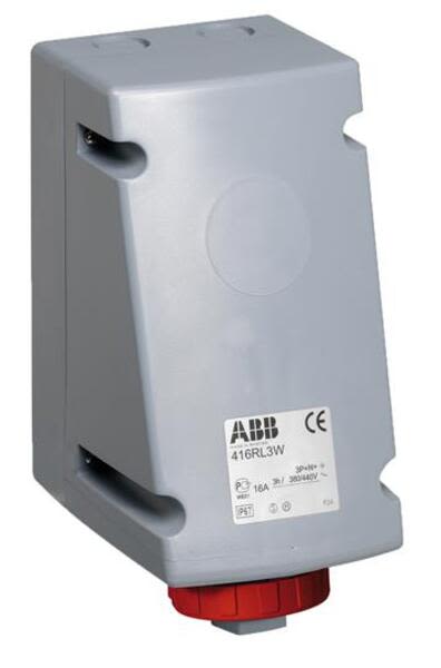 ABB 416RL3W  Surface socket-outlet for looping, 3h, 16A, IP67, 3P+N+E Product Image