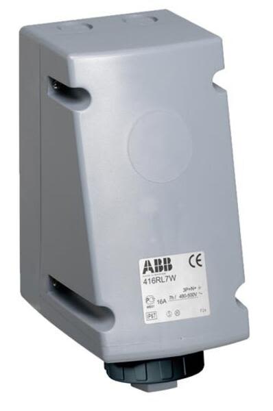 ABB 416RL7W Surface socket-outlet for looping, 7h, 16A, IP67, 3P+N+E Product Image