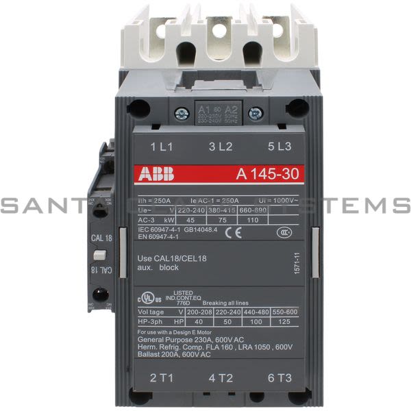 ABB A145-30-11-80 Contactor | 1SFL471001R8011 Product Image