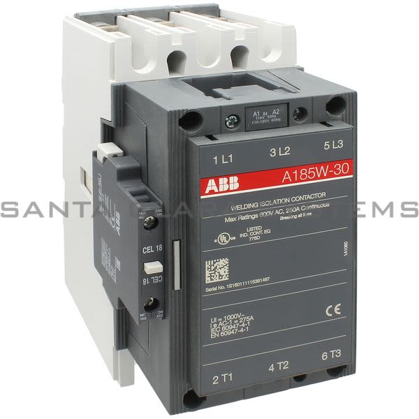 ABB A185W-30-01E-84 Contactor | 1SFL491027R9100 Product Image