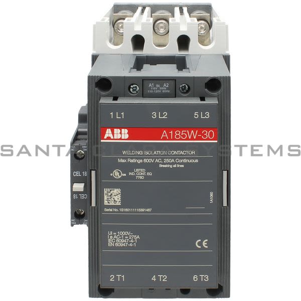 ABB A185W-30-01E-84 Contactor | 1SFL491027R9100 Product Image